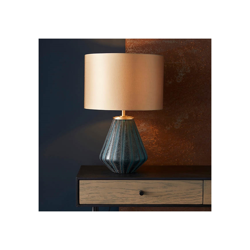 Endon 93059 - Laualamp ALYSSIA 1xE27/10W/230V kuldne/sinine