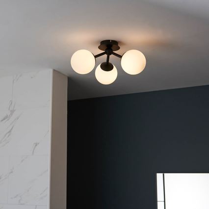 Endon 93489 - Vannitoa pinnapealne lühter FRIO 3xG9/3W/230V IP44 must