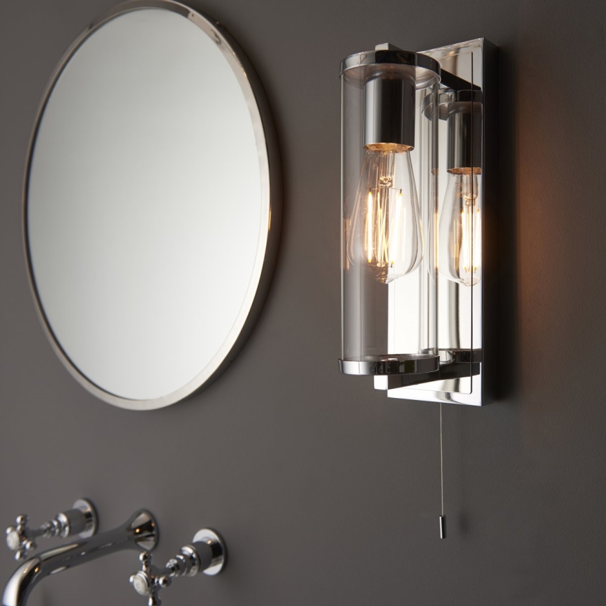 Endon 94074 - Seinavalgusti vannituppa TAYLOR 1xE27/10W/230V IP44 läikiv kroom