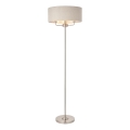 Endon 94359 - Põrandalamp HIGHCLERE 3xE14/40W/230V beež/läikiv kroom