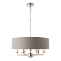 Endon 94373 - Lühter HIGHCLERE 6xE14/40W/230V hall/läikiv kroom d. 35 cm