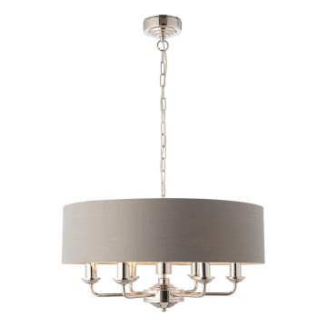 Endon 94373 - Lühter HIGHCLERE 6xE14/40W/230V hall/läikiv kroom