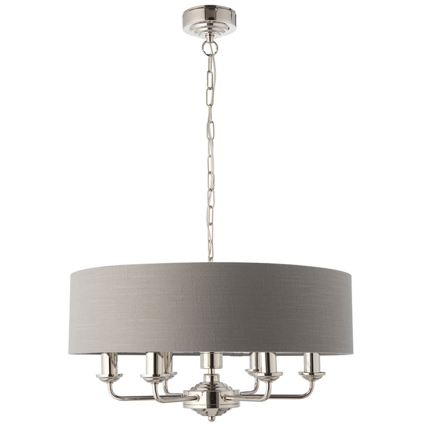 Endon 94373 - Lühter HIGHCLERE 6xE14/40W/230V hall/läikiv kroom