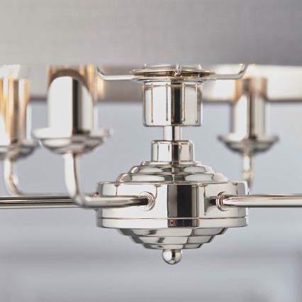 Endon 94373 - Lühter HIGHCLERE 6xE14/40W/230V hall/läikiv kroom