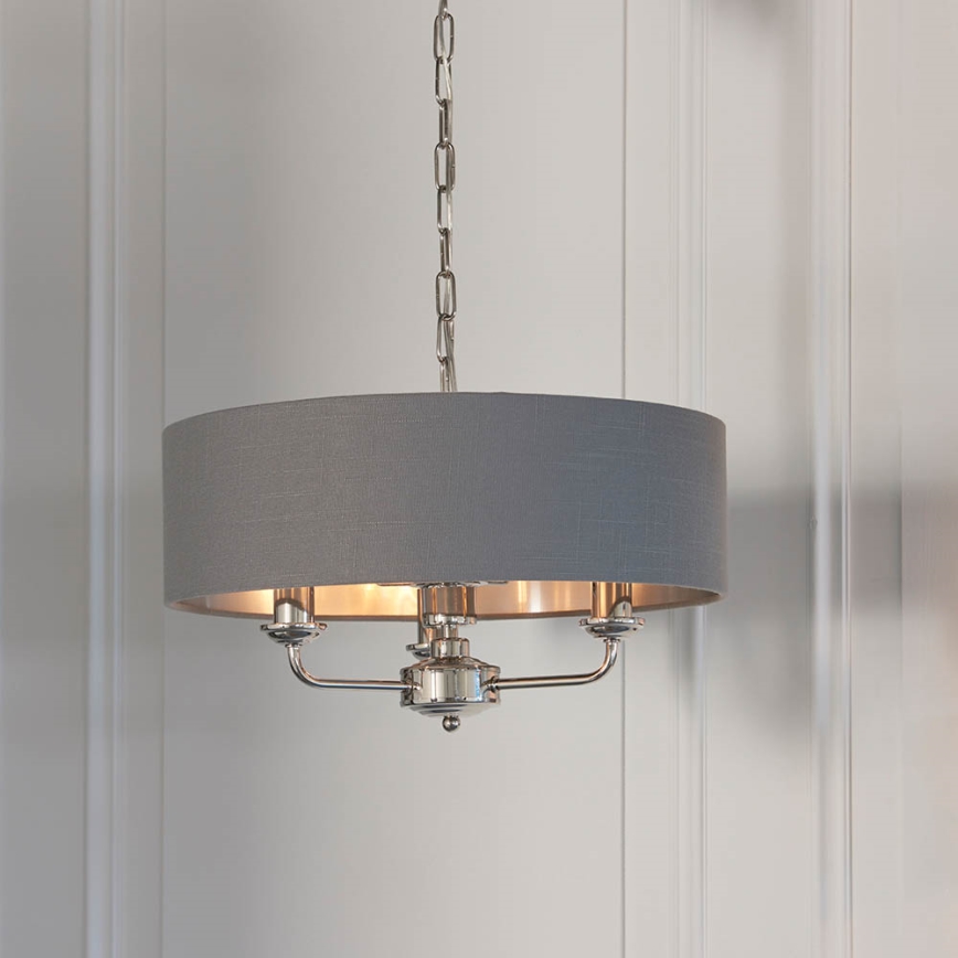 Endon 94377 - Lühter HIGHCLERE 3xE14/40W/230V hall/läikiv kroom