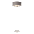 Endon 94378 - Põrandalamp HIGHCLERE 1xE14/40W/230V hall/läikiv kroom d. 47 cm