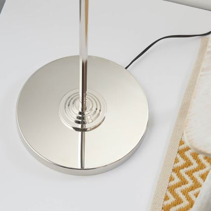 Endon 94378 - Põrandalamp HIGHCLERE 1xE14/40W/230V hall/läikiv kroom