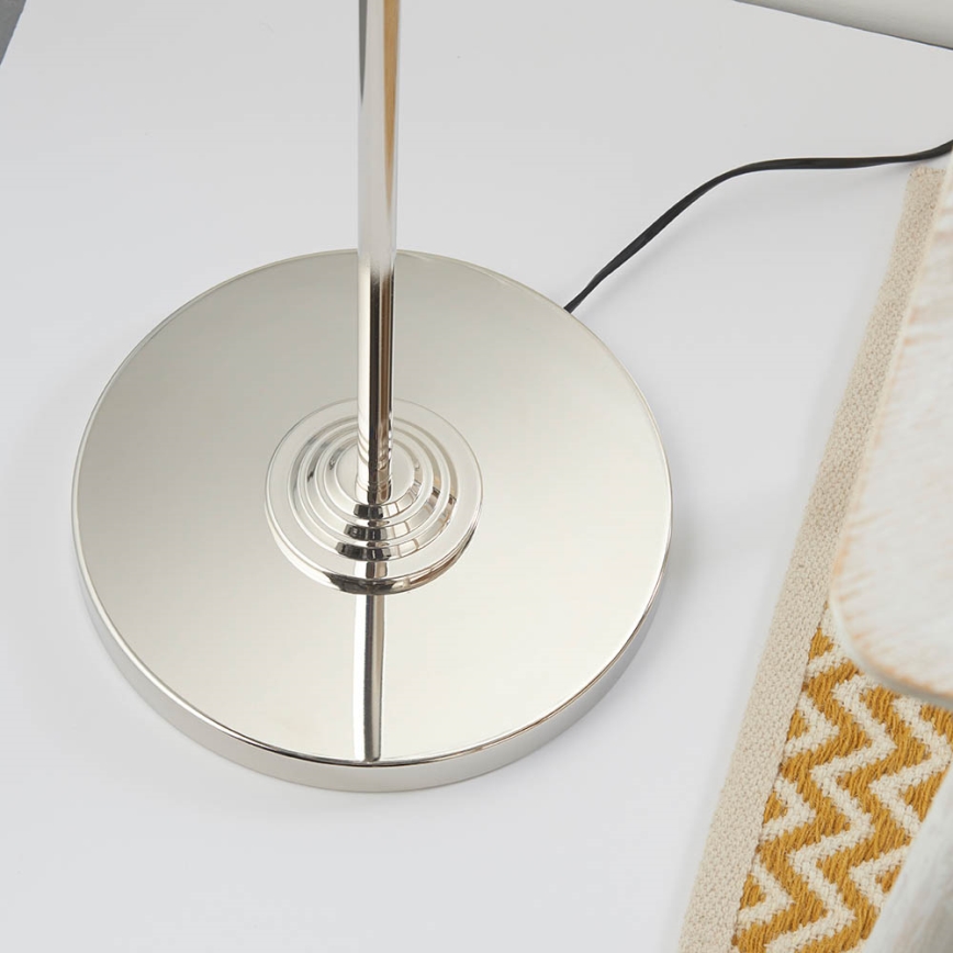 Endon 94378 - Põrandalamp HIGHCLERE 1xE14/40W/230V hall/läikiv kroom