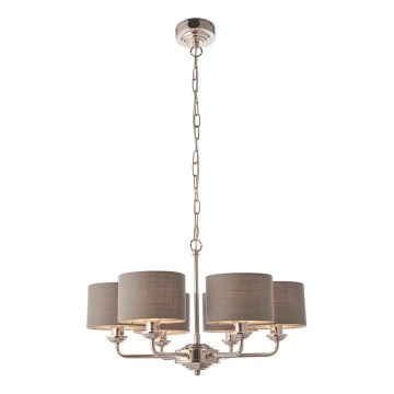Endon 94381 - Lühter HIGHCLERE 6xE14/28W/230V hall/läikiv kroom
