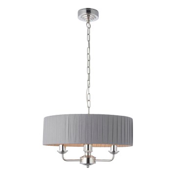 Endon 94394 - Lühter HIGHCLERE 3xE14/40W/230V tume/läikiv kroom
