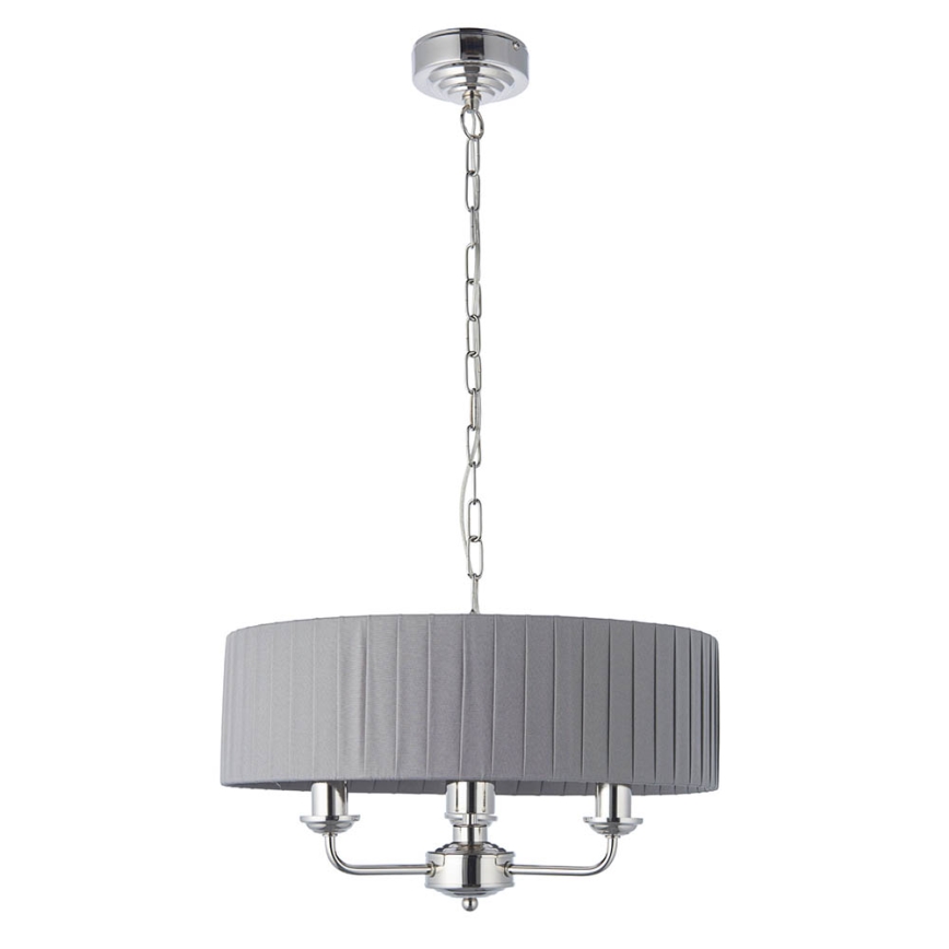 Endon 94394 - Lühter HIGHCLERE 3xE14/40W/230V tume/läikiv kroom