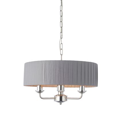 Endon 94394 - Lühter HIGHCLERE 3xE14/40W/230V tume/läikiv kroom