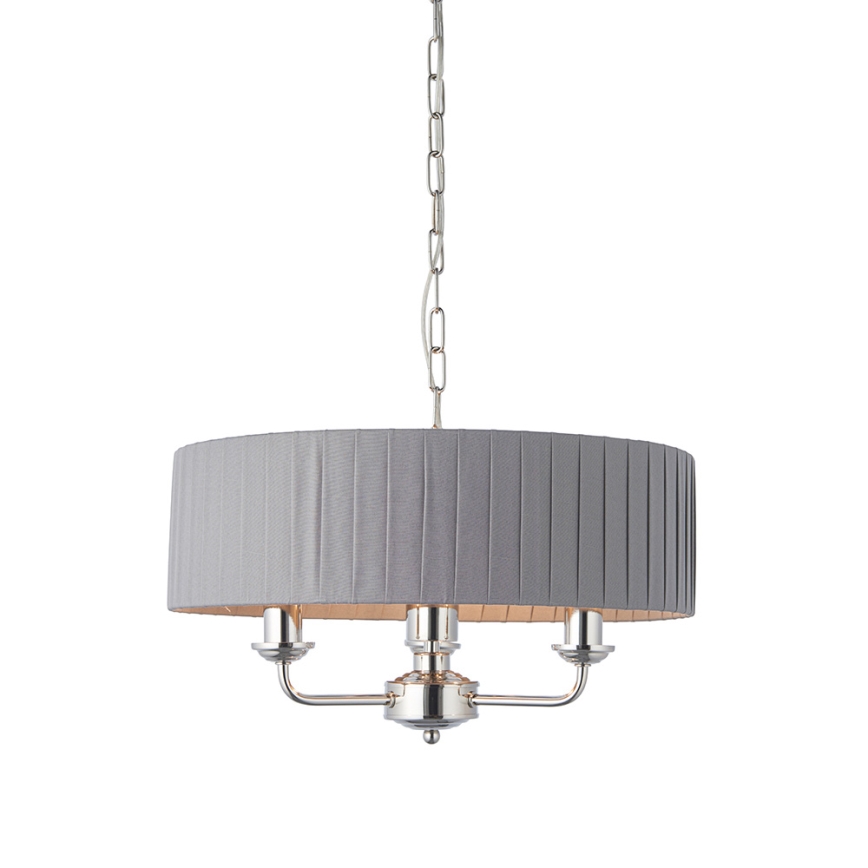 Endon 94394 - Lühter HIGHCLERE 3xE14/40W/230V tume/läikiv kroom