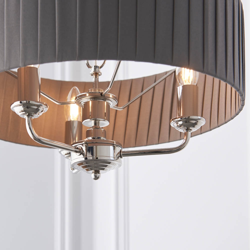 Endon 94394 - Lühter HIGHCLERE 3xE14/40W/230V tume/läikiv kroom