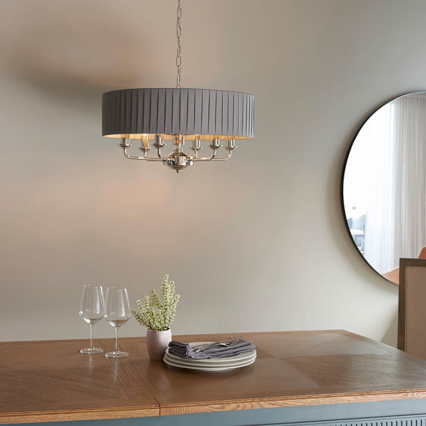Endon 94397 - Lühter HIGHCLERE 6xE14/40W/230V hall/läikiv kroom