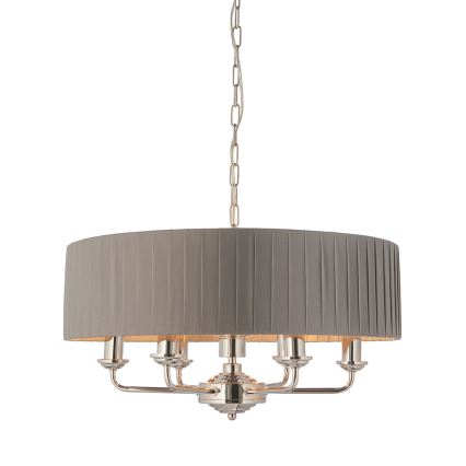 Endon 94397 - Lühter HIGHCLERE 6xE14/40W/230V hall/läikiv kroom