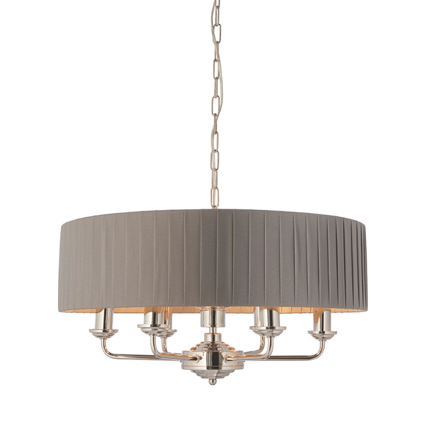 Endon 94397 - Lühter HIGHCLERE 6xE14/40W/230V hall/läikiv kroom