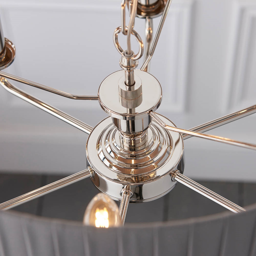 Endon 94397 - Lühter HIGHCLERE 6xE14/40W/230V hall/läikiv kroom