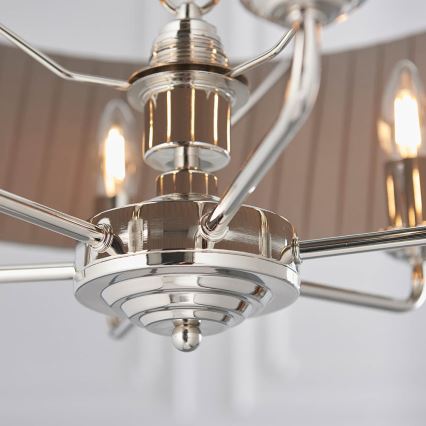 Endon 94397 - Lühter HIGHCLERE 6xE14/40W/230V hall/läikiv kroom