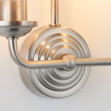 Endon 94403 - Seinavalgusti HIGHCLERE 2xE14/40W/230V hall/matt kroom