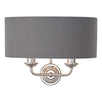 Endon 94406 - Seinavalgusti HIGHCLERE 2xE14/40W/230V tume/läikiv kroom