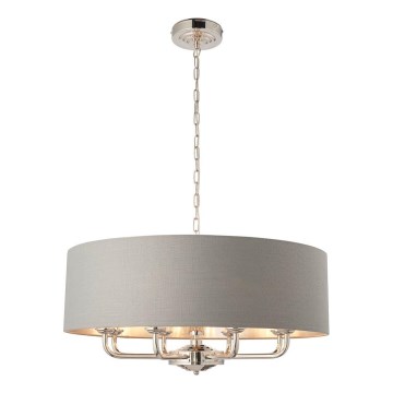 Endon 94415 - Lühter HIGHCLERE 8xE14/40W/230V hall/läikiv kroom d. 70 cm