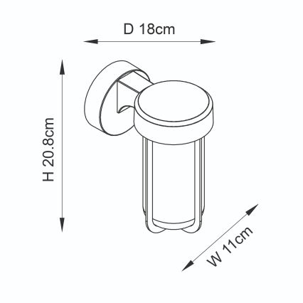 Endon 94990 - LED-vannitoa seinavalgusti LED/8W/230V IP44 2700K mattkroom