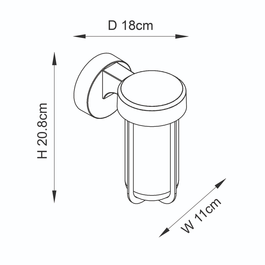 Endon 94990 - LED-vannitoa seinavalgusti LED/8W/230V IP44 2700K mattkroom