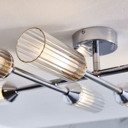 Endon 95045 - Pinnale kinnitatav lühter vannituppa NATORI 6xG9/3W/230V IP44 läikiv kroom