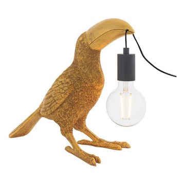 Endon 95077 - Laualamp TOCO TOUCAN 1xE27/10W/230V kuldne