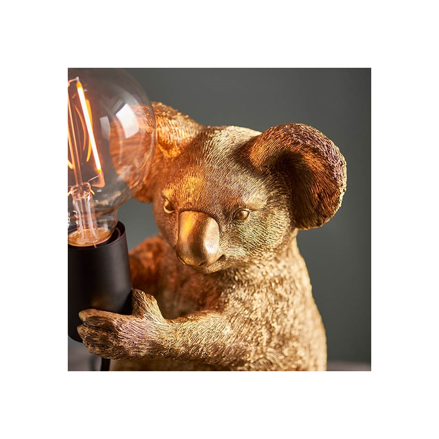 Endon 95082 - laualamp KOALA 1xE27/10W/230V kuldne