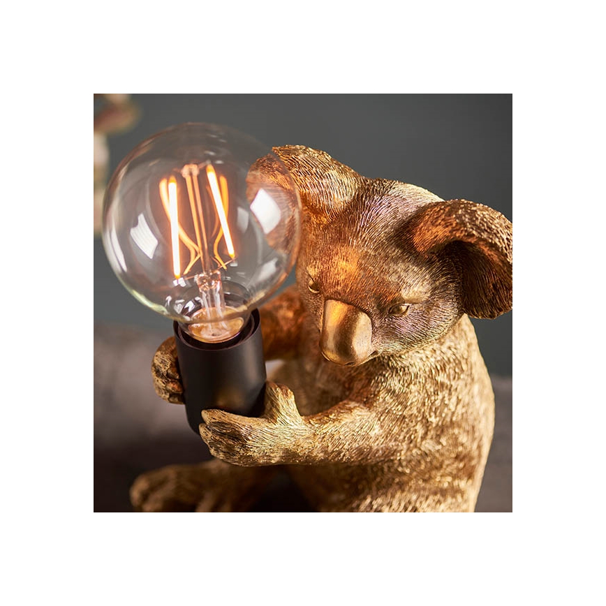 Endon 95082 - laualamp KOALA 1xE27/10W/230V kuldne