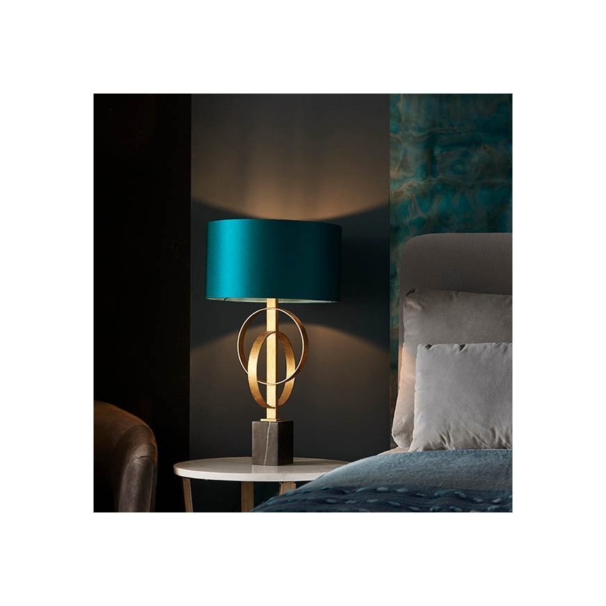 Endon 95221 - Laualamp 1xE27/10W/230V sinine/messing/must