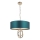 Endon 95224 - Ketiga ripp-lühter, 3×E27, 10 W, 230 V, läbimõõt 60 cm, sinine/hall