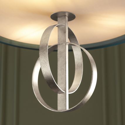 Endon 95224 - Ketiga ripp-lühter, 3×E27, 10 W, 230 V, läbimõõt 60 cm, sinine/hall