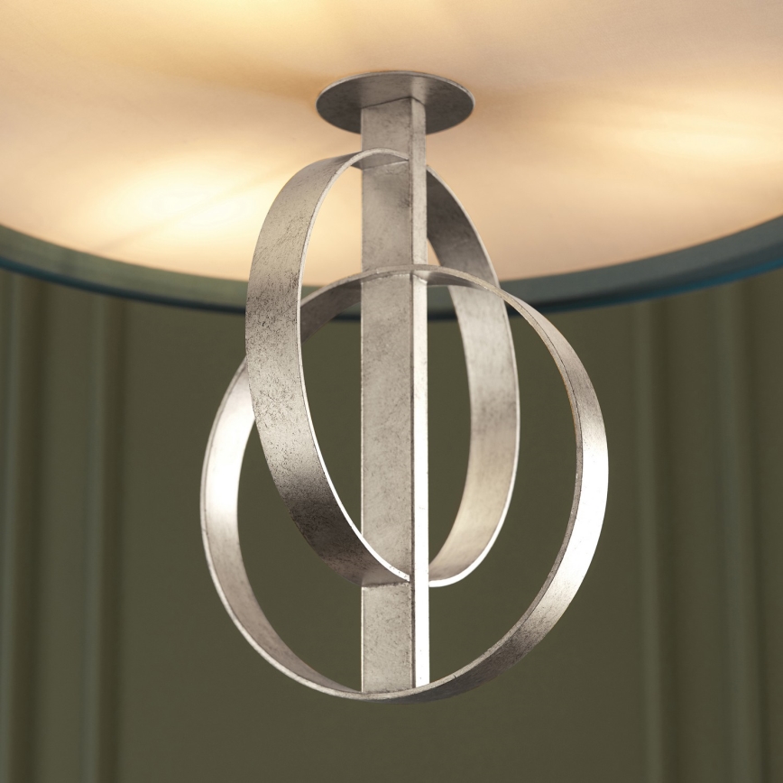 Endon 95224 - Ketiga ripp-lühter, 3×E27, 10 W, 230 V, läbimõõt 60 cm, sinine/hall