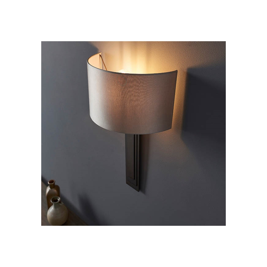 Endon 95271 - Seinavalgusti CARLTON 1xE27/10W/230V pronks
