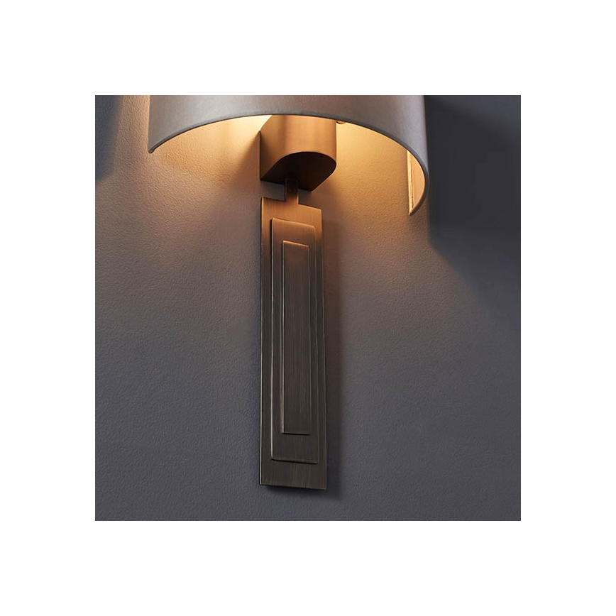 Endon 95271 - Seinavalgusti CARLTON 1xE27/10W/230V pronks