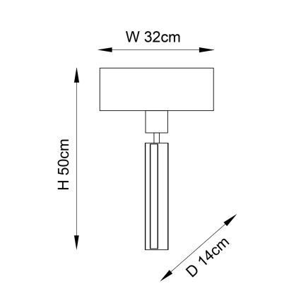 Endon 95449 - Seinalamp 1xE27/10W/230V beež/mattkroom