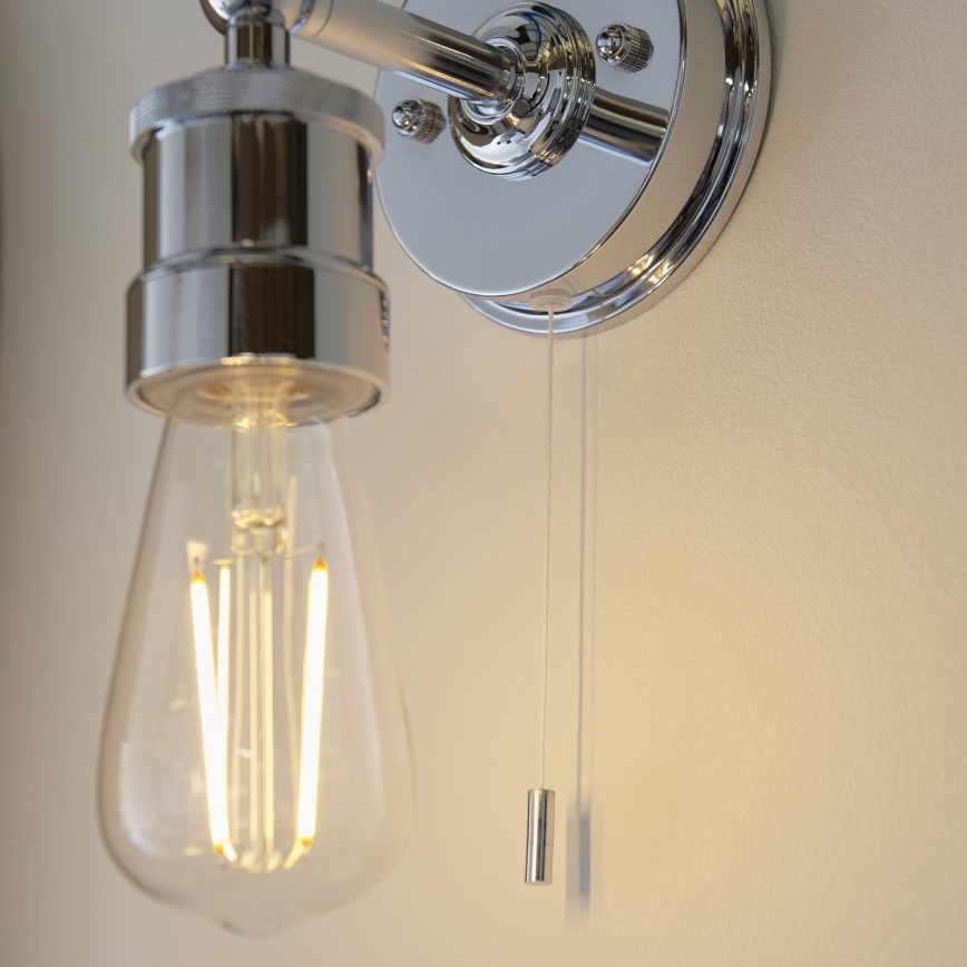 Endon 95505 - vannitoa seinavalgusti MILLER 1xE27/6W/230V IP44 läikiv kroom