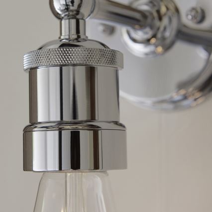 Endon 95505 - vannitoa seinavalgusti MILLER 1xE27/6W/230V IP44 läikiv kroom