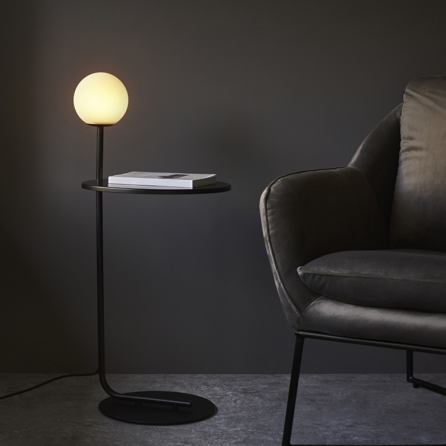 Endon 96713 - põrandalamp HALO 1xG9/3W/230V must