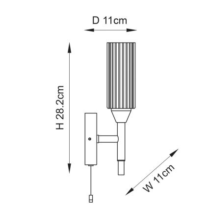 Endon 97171 - Seinavalgusti vannituppa NATORI 1xG9/3W/230V IP44 läikiv kroom