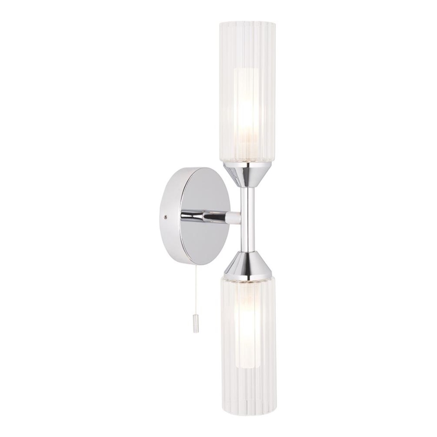 Endon 97172 - Vannitoa seinavalgusti NATORI 2xG9/3W/230V IP44 läikiv kroom