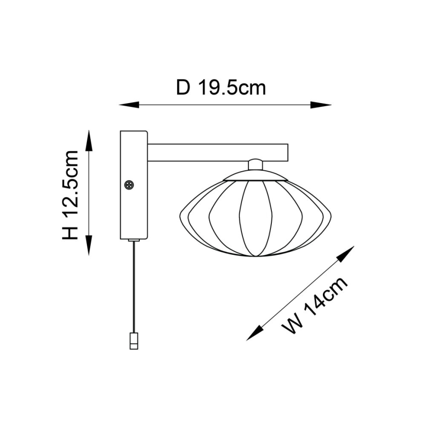Endon 97182 - Seinavalgusti vannituppa MOBIAS 1xG9/3W/230V IP44 messing
