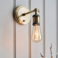 Endon 97245 - Seinale paigaldatav suunavalgusti halogeen 1xE27/10W/230V messing