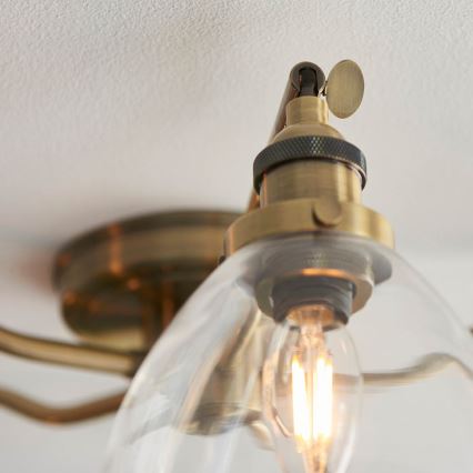 Endon 97248 - HANSEN suunatav valgusti 5xE14/7W/230V messing