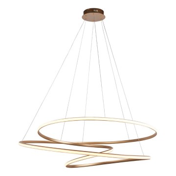 Endon 97645 - hämardatav LED-ripatslühter kaabliga TWIRL LED/131W/230V 3000K kuldne
