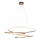Endon 97645 - hämardatav LED-ripatslühter kaabliga TWIRL LED/131W/230V 3000K kuldne