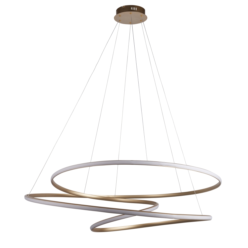 Endon 97645 - hämardatav LED-ripatslühter kaabliga TWIRL LED/131W/230V 3000K kuldne
